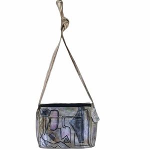 Vintage Hand Painted Leather Bag